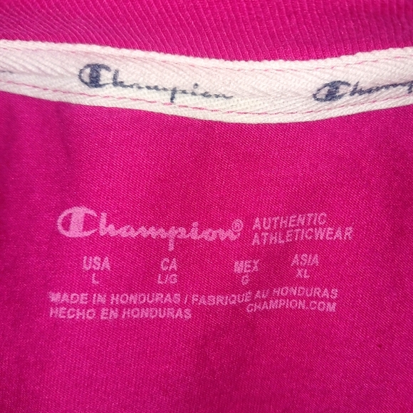 Champion Pink Crew Neck Crop Top - Picture 5 of 5